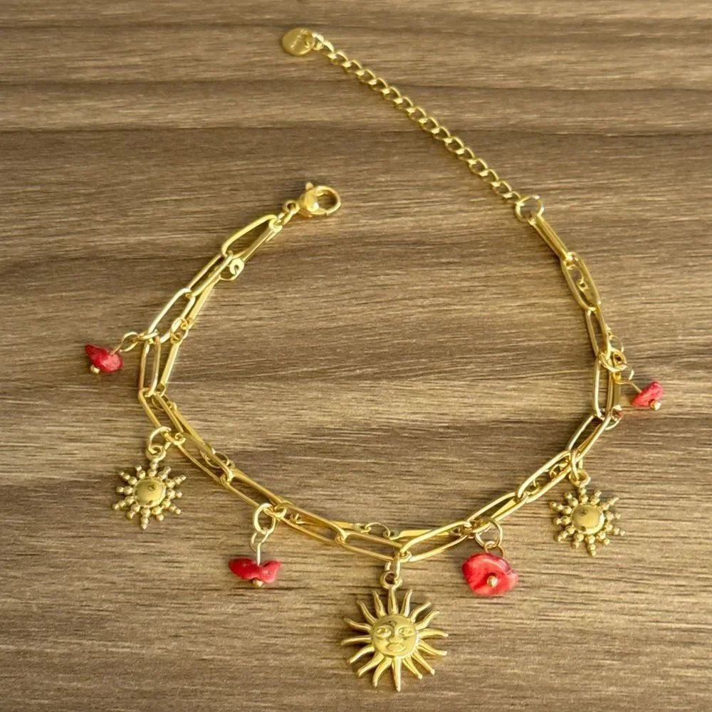 Sun Charm Bracelet Q720 - Picture 3 of 5